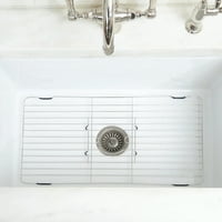 По - добро домакинство 24вх12-л Екстра голям протектор за мивка решетка, неръждаема стомана