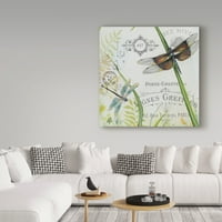 Търговска марка изящно изкуство 'ботанически красавици 3' платно изкуство от Жан Плут