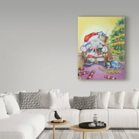 Изящно изкуство 'Дядо Коледа гушка' платно изкуство от Синди широко