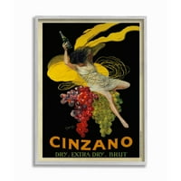 Ступел индустрии Цинцано реколта плакат вино дизайн рамка стена изкуство от Марчело Дудович