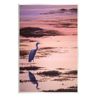 Ступел индустрии кран птица в Изгрев блато крайбрежна фотография без рамка изкуство печат стена изкуство