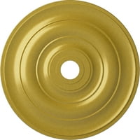 Екена Милуърк 1 2 од 5 8 ИД 1 2 П Джеферсън таван медальон, ръчно рисувано богато злато