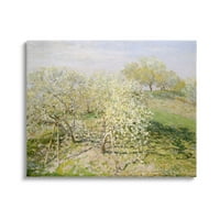 Ступел индустрии бял цвят дърво Овощна градина поле импресионист четки живопис галерия увити платно печат