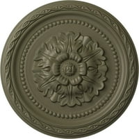 Екена Милуърк 1 2 од 1 п Палмето таван медальон, ръчно рисуван Спартански камък