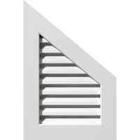 Екена Милуърк 12 в 36 н половин връх горна дясна стъпка: функционален, ПВЦ Гейбъл отдушник в 1 4 плоска рамка