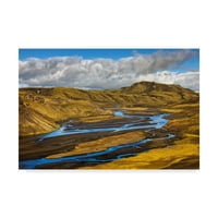 Марка изобразително изкуство 'Исландия пейзаж 10' платно изкуство от Мачей Дуцински