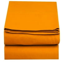 Комплект ТС плосък лист, Калифорния Кинг размер, жизнена оранжева