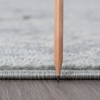 Съвременен килим Геометричен бежов, сив вътрешен бегач лесен за почистване