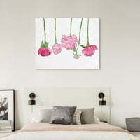 Флорални и ботанически принтове за стена канаваца-розови, зелени