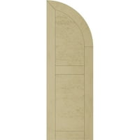 Екена мелница 18 в 64 г дървен материал грубо нарязан два равни плоски панела с четвърт кръгла арка Топ Фау