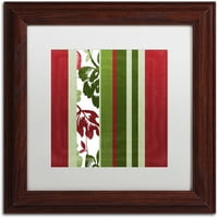 Търговска марка изобразително изкуство дърво Коледа Ив платно изкуство по цвят Пекарна бял мат, дървена рамка