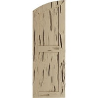 Екена мелница 18 в 54 н дървен кипарис две равни плосък панел с елипсовидни Топ Фау дърво щори, грунд тен