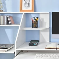 Многофункционално компютърно бюро с кабинет, бюро за домашен офис, работно бюро за спалня, стая за гости,