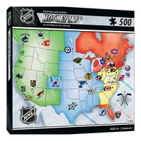 Шедьоври-НХЛ САЩ пъзел на картата